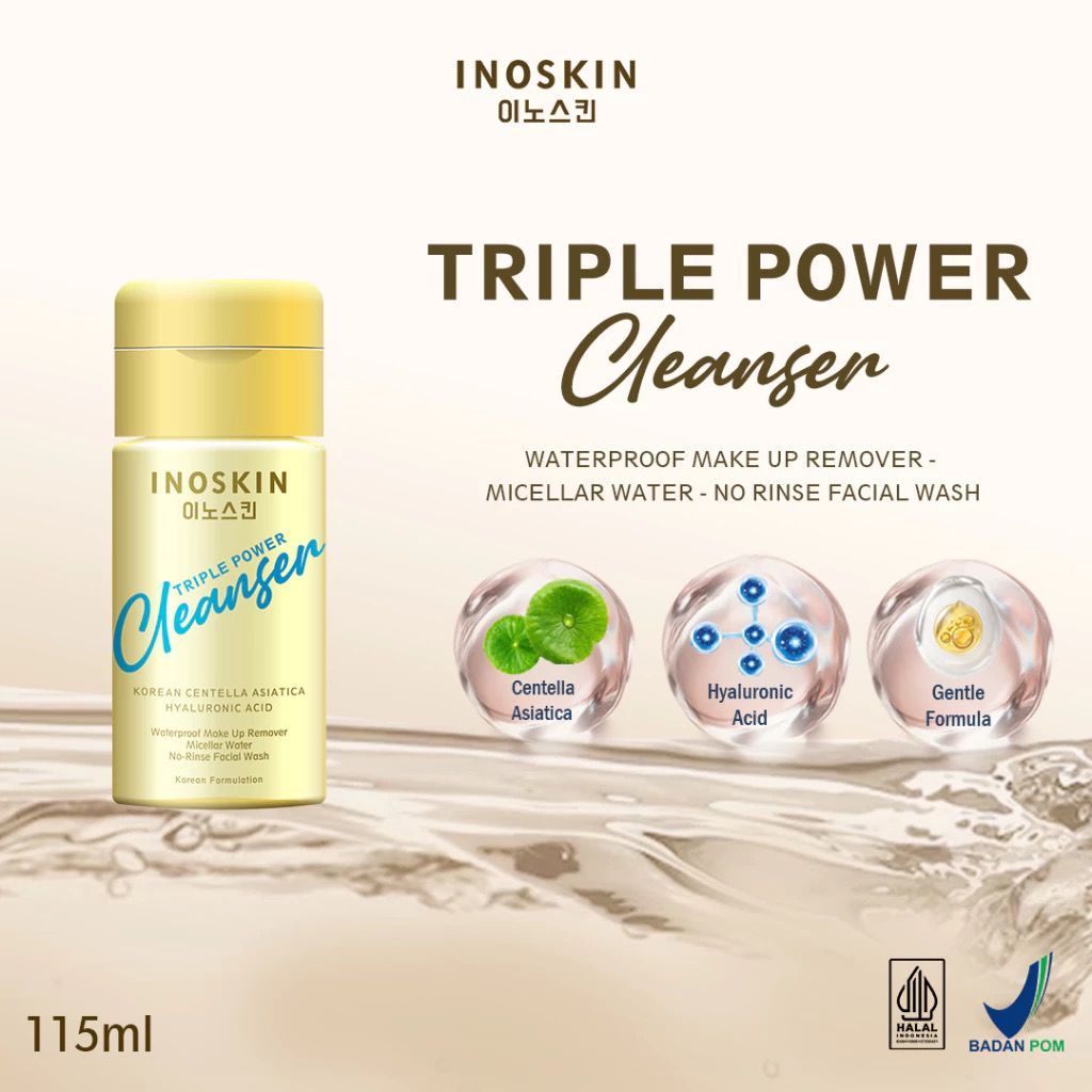 Jual Inoskin Triple Power Cleanser with Serum 115ML | Shopee Indonesia