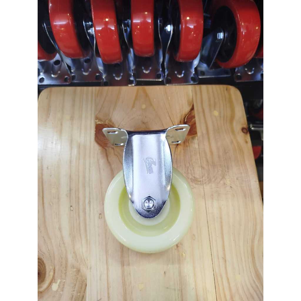 Jual RKS - Roda 4 inch Nylon putih Heavy Duty + Double bearing caster ...