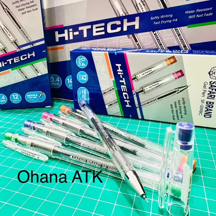 Jual ( 1 PACK ) Pulpen/Gel Pen Hi-Tech-H SAFARI SF-559BC SWEET COLOR ...