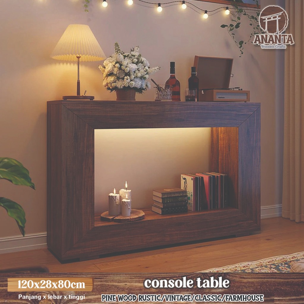 Jual meja konsol console table 120x28x75 cm | Shopee Indonesia