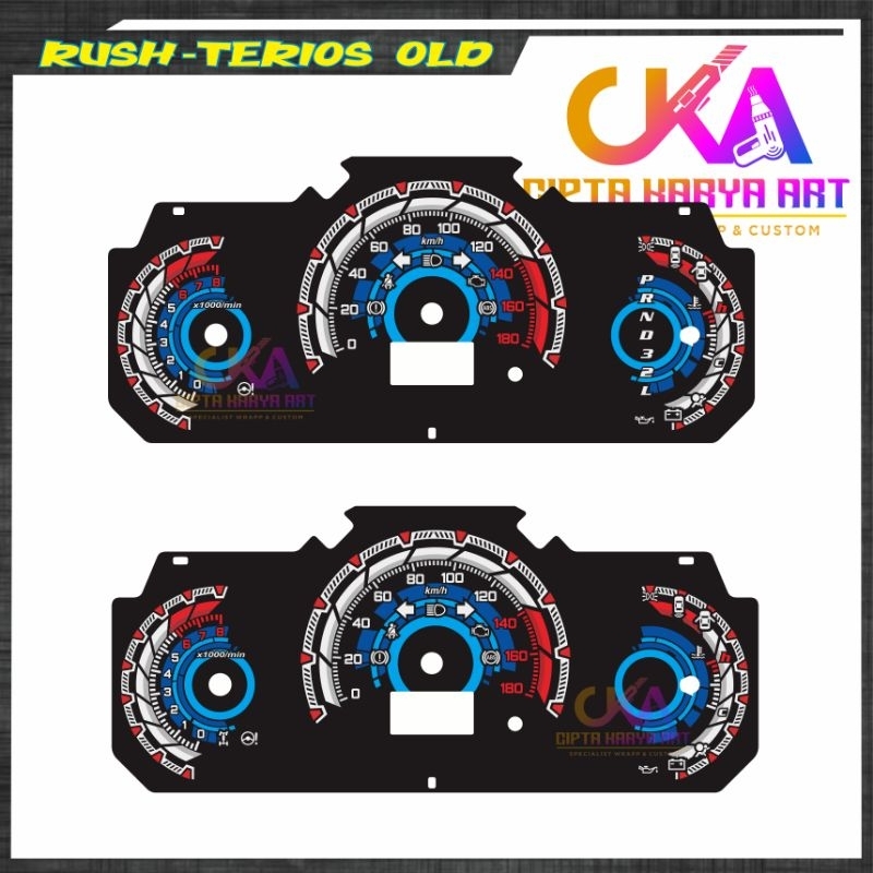 Jual papan panel speedometer rush dan terios lama/old KONDE matic ...