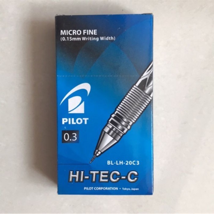 Jual Bolpen/Ballpoint/Pulpen/Ballpen Pilot Hi-Tech 0.3 Hitam | Shopee ...