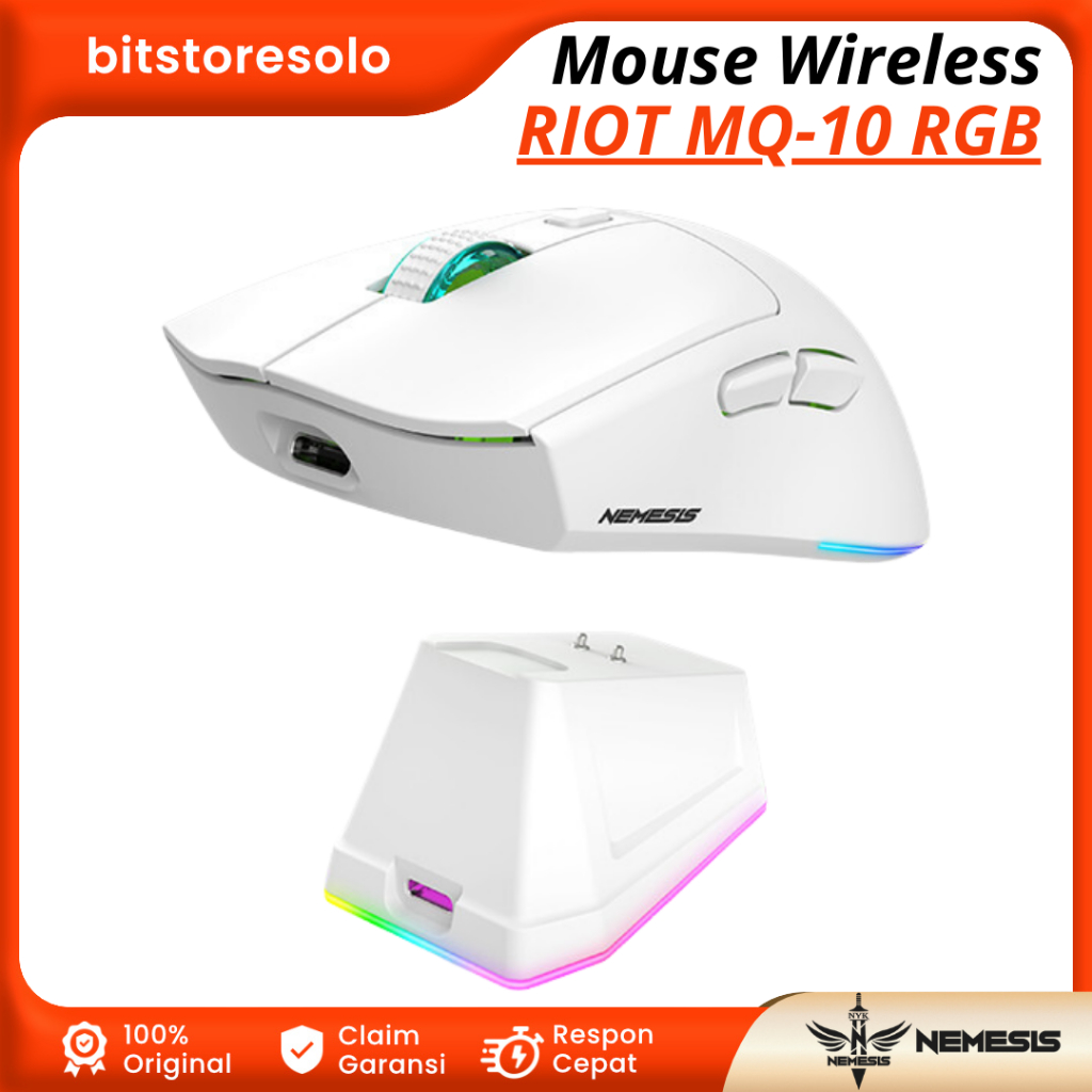 Jual Mouse Wireless Dual Mode Rechargeable Docking Charging Nemesis ...