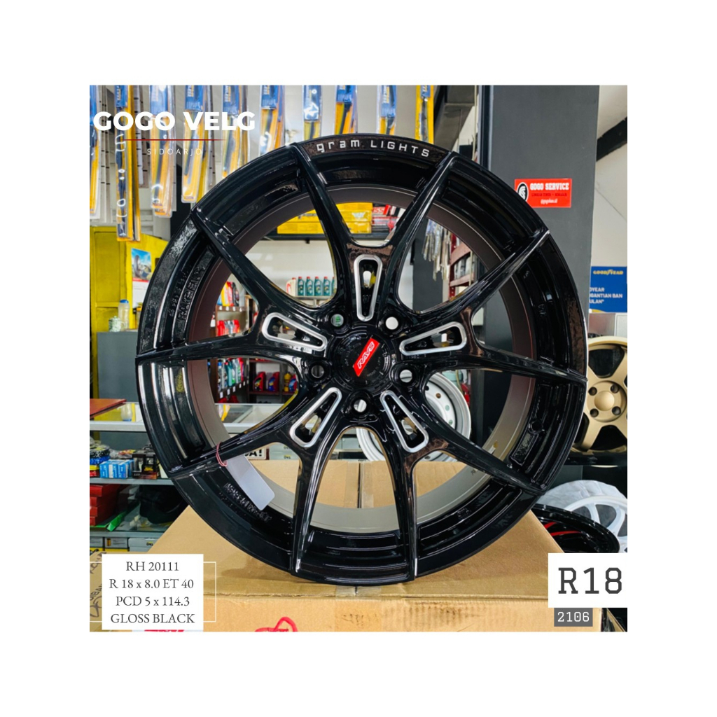 Jual Velg Mobil R18 Rays PCD 5X114,3 Lebar 8 ET 40 Innova Grand Vitara ...