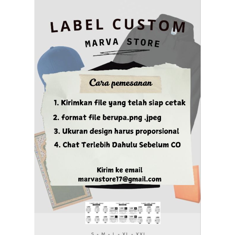 Jual LABEL BAJU DTF / LABEL CUSTOM /LABEL SETRIKA (Min20pcs) | Shopee ...