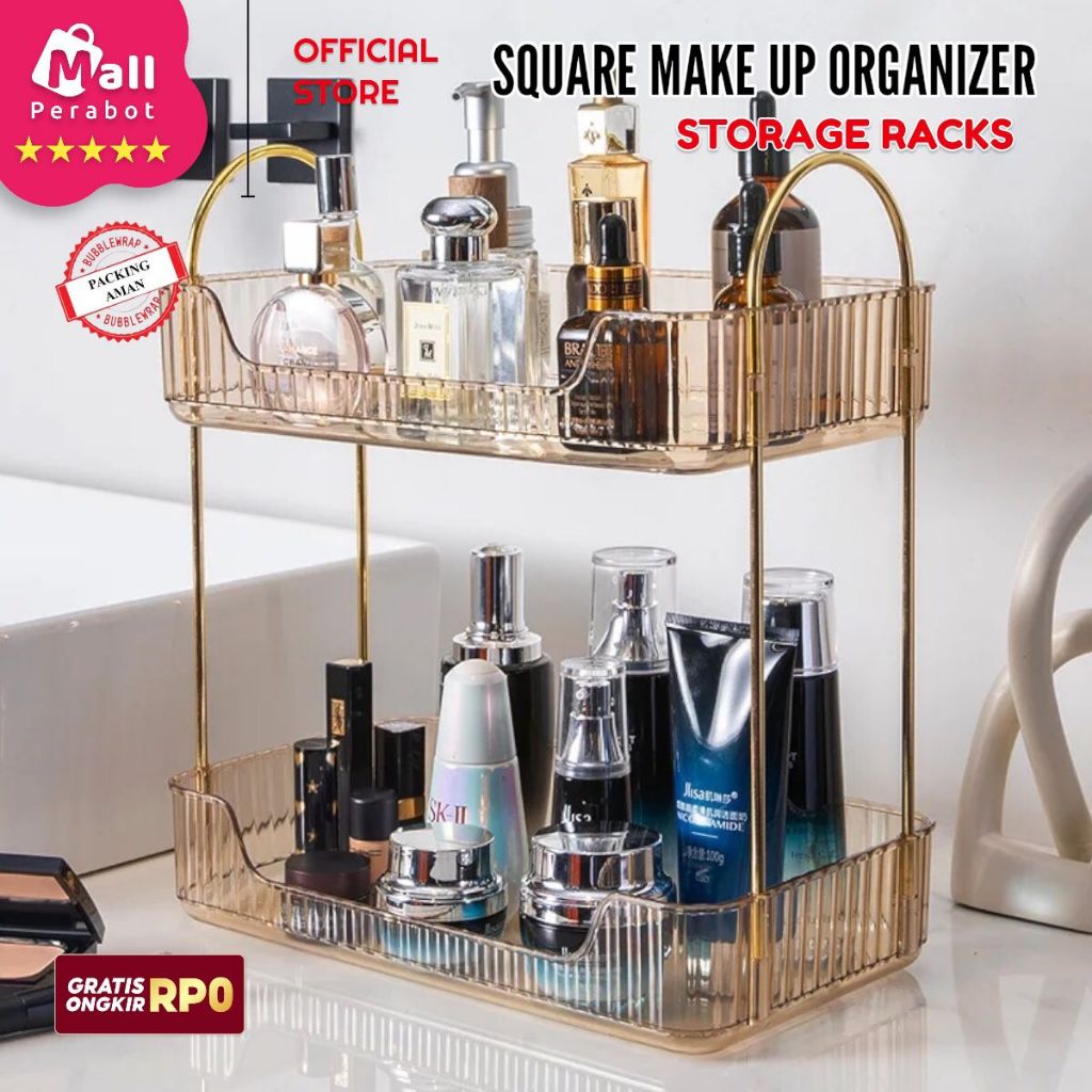 Jual Mall Perabot Duta | Rak Square Aqua Serbaguna | Rak susun Makeup ...