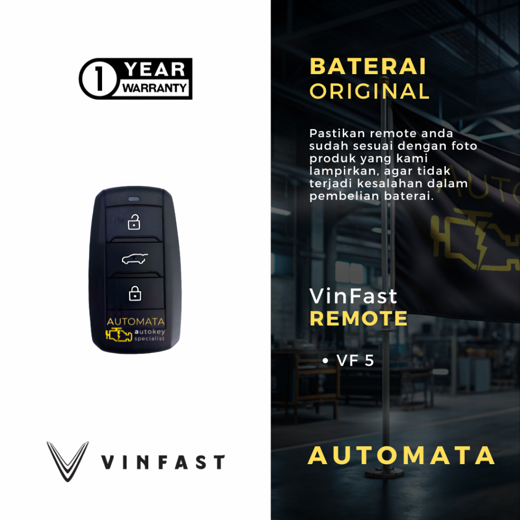 Jual Baterai Remote VinFast VF5 Original Panasonic | Shopee Indonesia