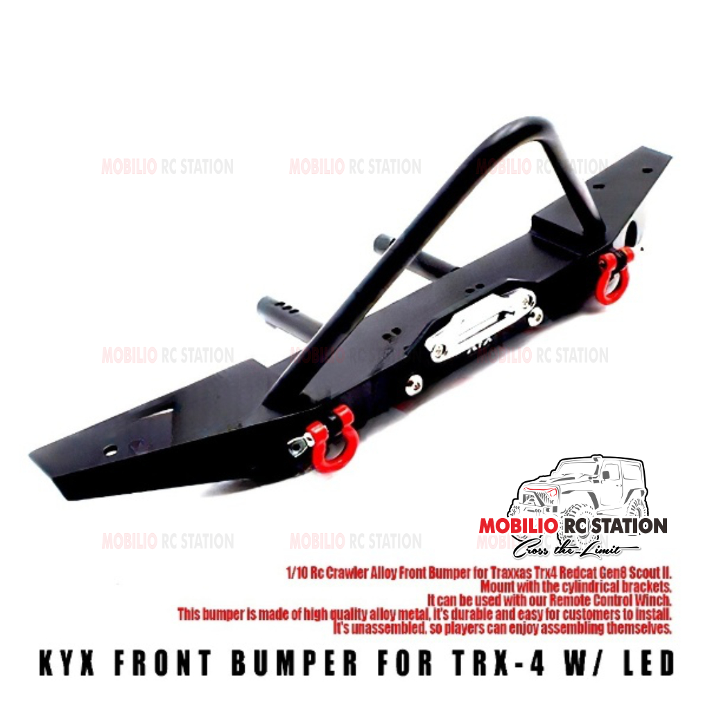 Jual Custom Part KYX Front Bumper with LED Traxxas TRX-4 Axial SCX10 ...