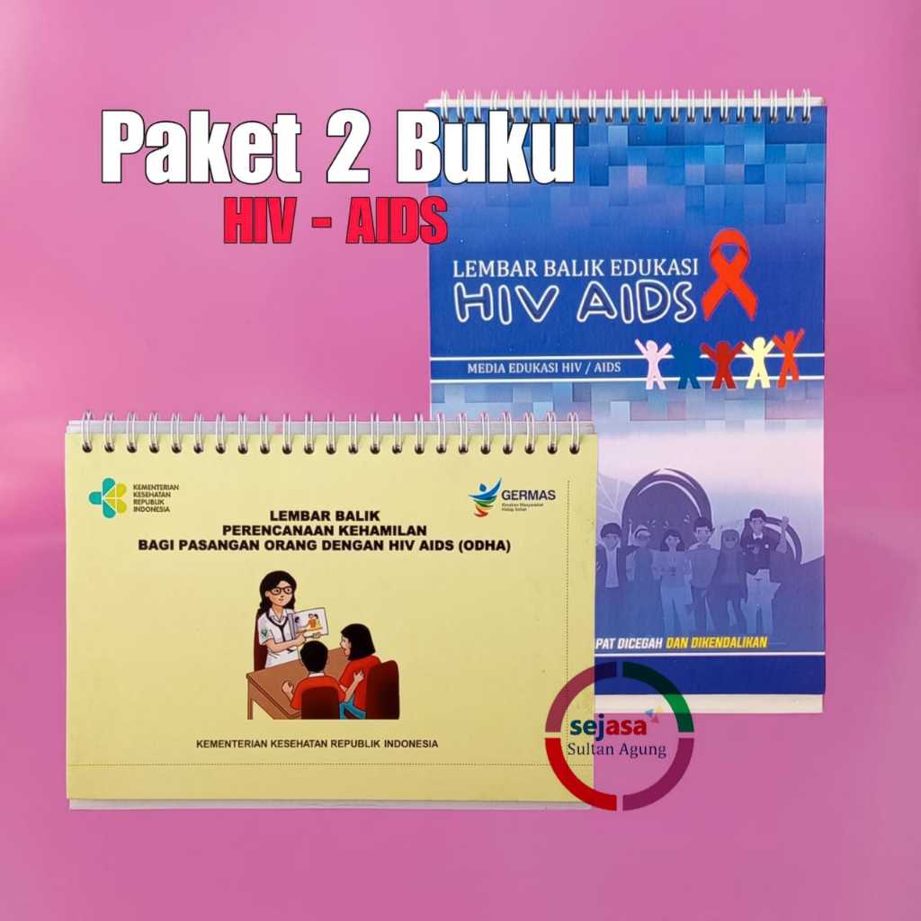 Jual Buku Lembar Balik HIV | Media Promkes HIV AIDS | Shopee Indonesia