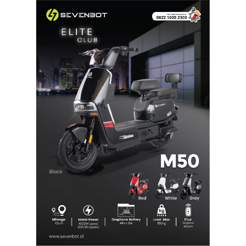 Jual SEVENBOT M50 Sepeda Listrik Garansi Resmi 5 Tahun | Shopee Indonesia