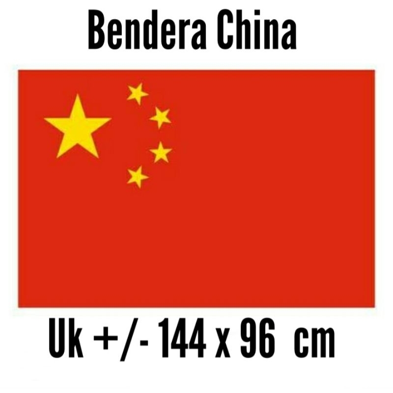 Jual bendera negara china ukuran 144 cm x 96 cm | Shopee Indonesia