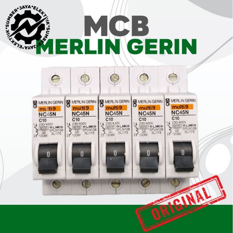 Jual MCB MERLIN GERIN NC45N 1 PHASE 2A, 4A, 6A, 10A, 16A, 20A, 25A, 32A ...