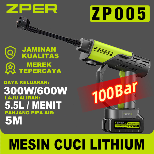 Jual ZPER Alat Cuci Mobil Pistol Air Tekanan Tinggi Alat Portable ...