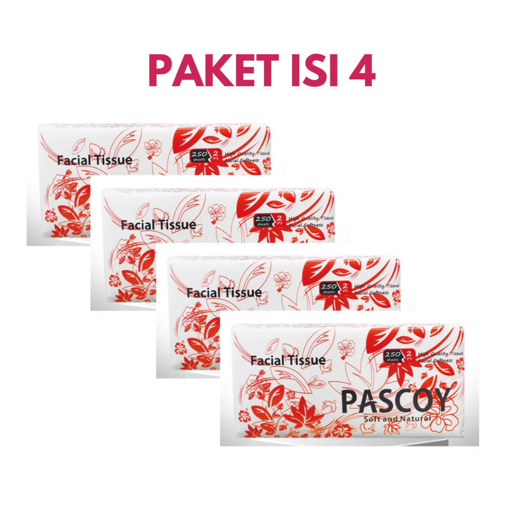 Jual Tisu Wajah Murah Pascoy 250 Sheet 2Ply ( 1KG=4 PCS ) | Shopee ...