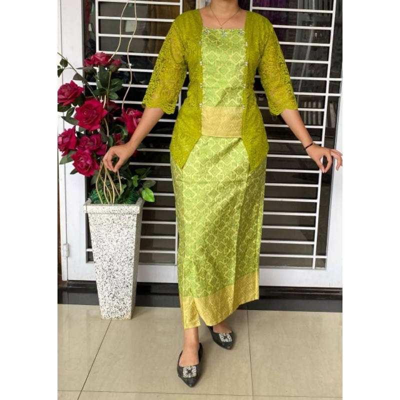 Jual Setelan Rok Songket Mixed Renda (WAJIB CHAT ADMIN) | Shopee Indonesia