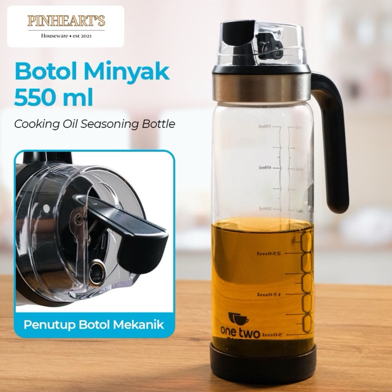 Jual BOTOL MINYAK KACA COOKING OIL SEASONING BOTTLE OIL ONE TWO CUPS ...