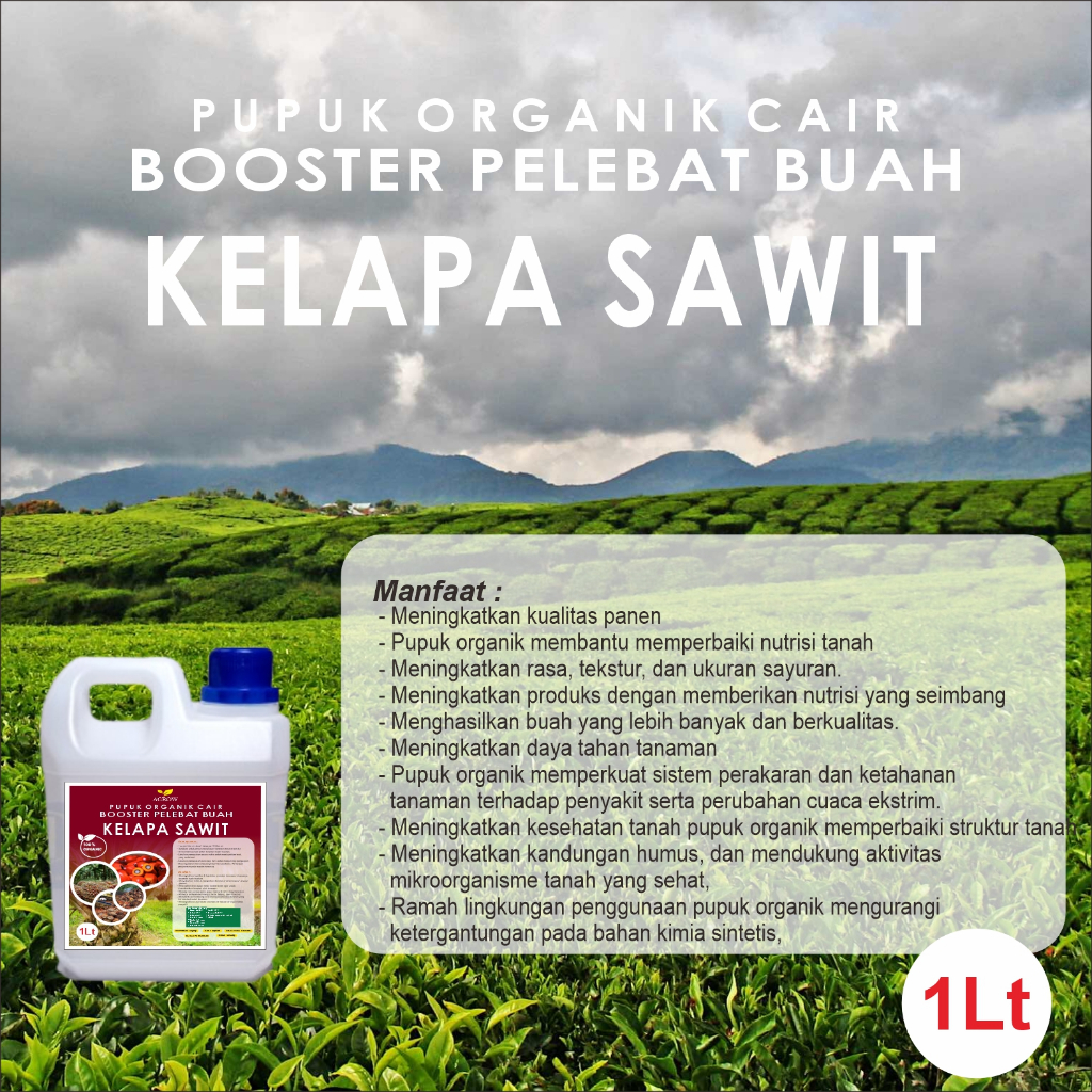 Jual Pupuk Booster Sawit Pupuk Cair Pelebat Buah Sawit Pupuk ...
