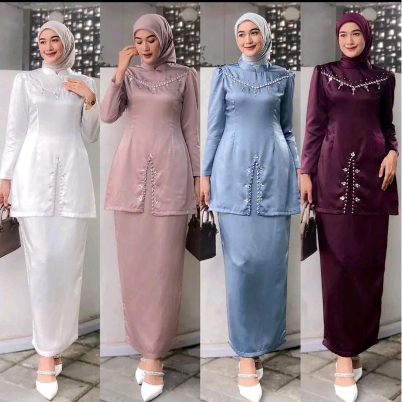 Jual ONE SET KURUNG MELAYU BELAH TENGAH/ BAJU DAN ROK | Shopee Indonesia