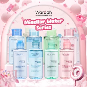 WARDAH MICELLAR WATER SERIES ( 100 240 400 Ml ) Pembersih Make Up Wajah Acnederm Nature Daily
