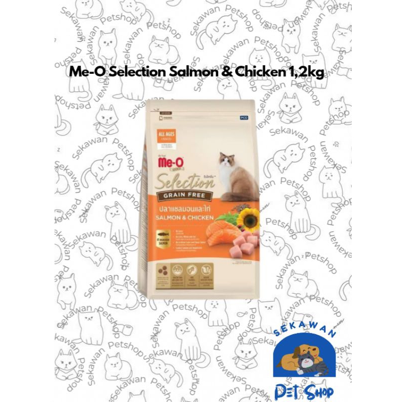 Jual Meo gold selection grain free salmon&chicken 1,2 kg | Shopee Indonesia