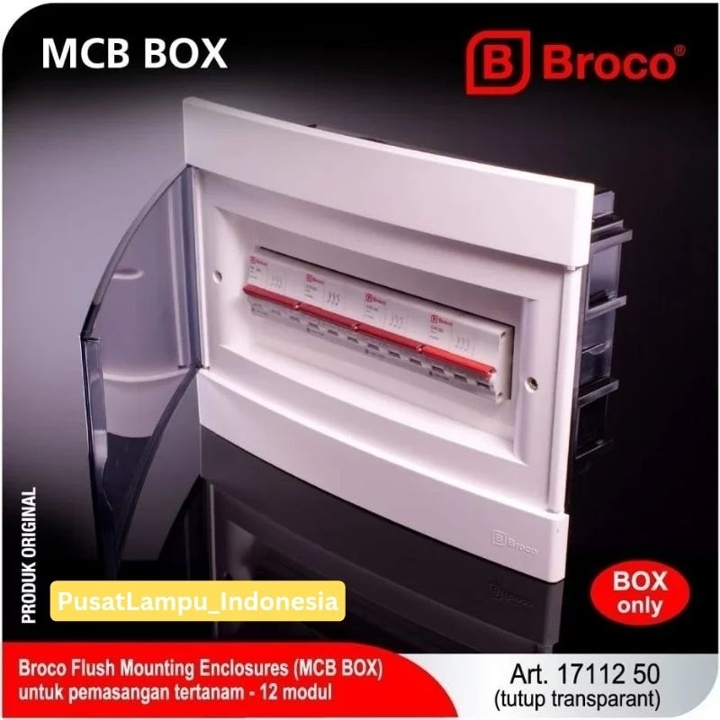 Jual BOX MCB 12 POLE IB BROCO 1711250 BROCO ELECTRICAL BOX MCB 12 GROUP ...