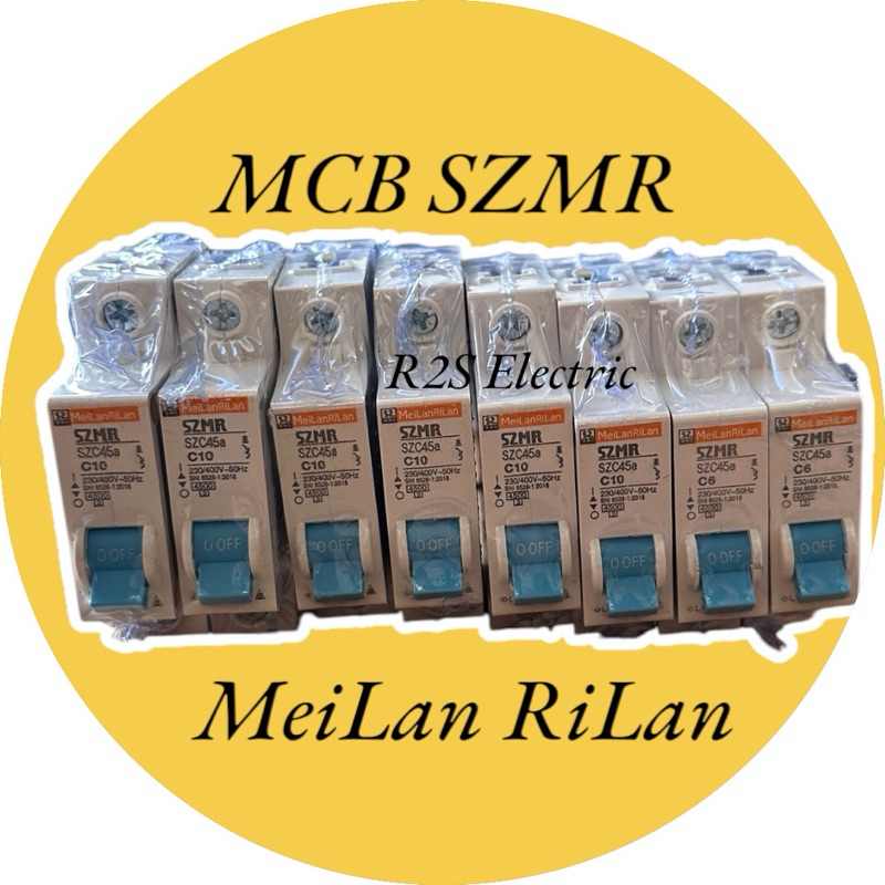 Jual MCB SZMR 2A Meilan Rilan / MCB SZMR 1 Phase 2A 4A 6A 10A 16A 20A ...