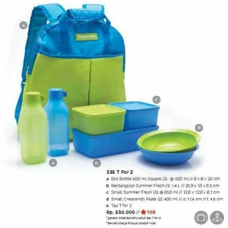 Jual TUPPERWARE T FOR TWO SET | Shopee Indonesia