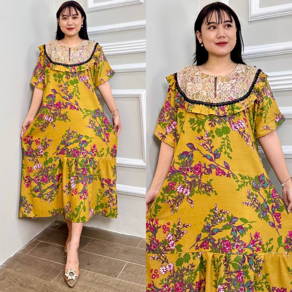 Jual DASTER ROSALINDA DASTER JUMBO LD 120 BAHAN RAYON PREMIUM KOMBINASI ...