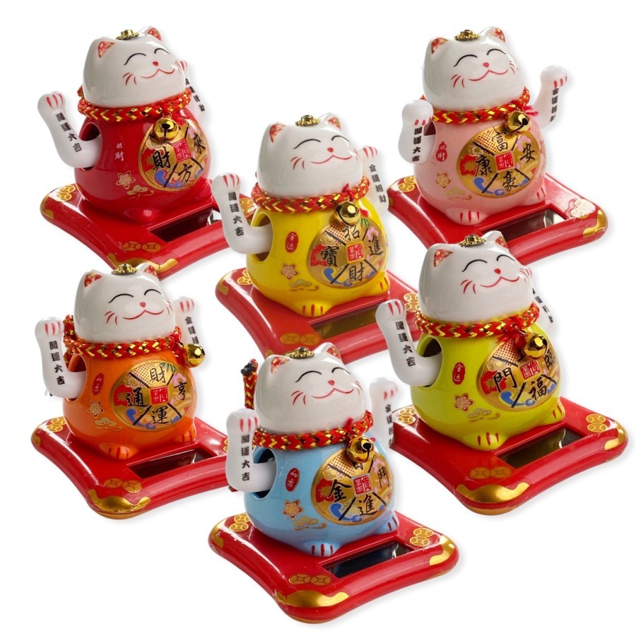 Donkey Products Lucky Cat Mini Maneki Neko, Chat qui fait