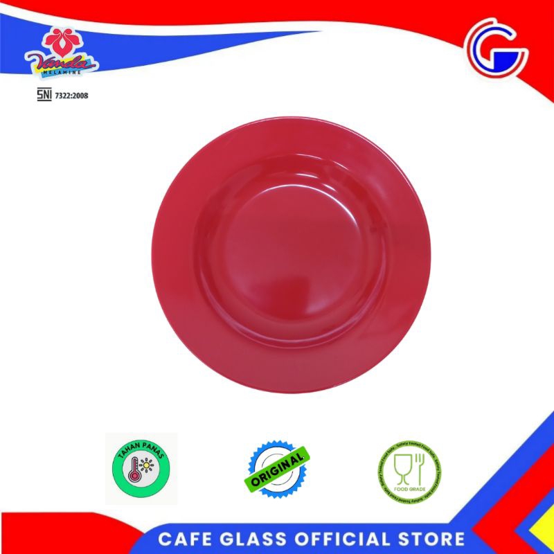 Piring Makan 8"-Piring Makan Melamin-P-3907-8--Vanda