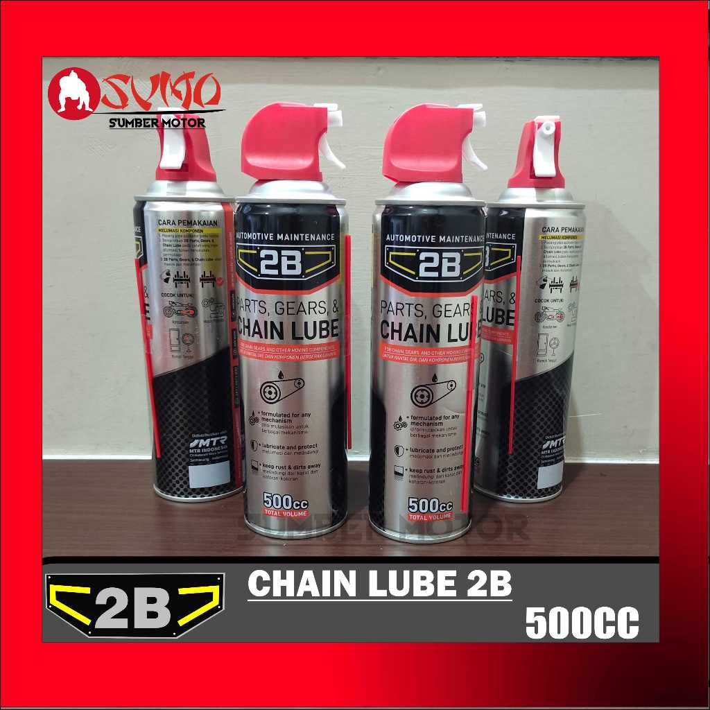 Jual Oli Rantai 2B chain lube Chainlube Semprot 500ml Pelumas Rantai ...