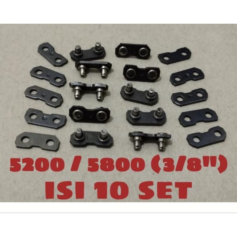 Jual Sambungan Rantai + Kancing Chain Rivet Set Senso Mini 5200 5800 3/ ...
