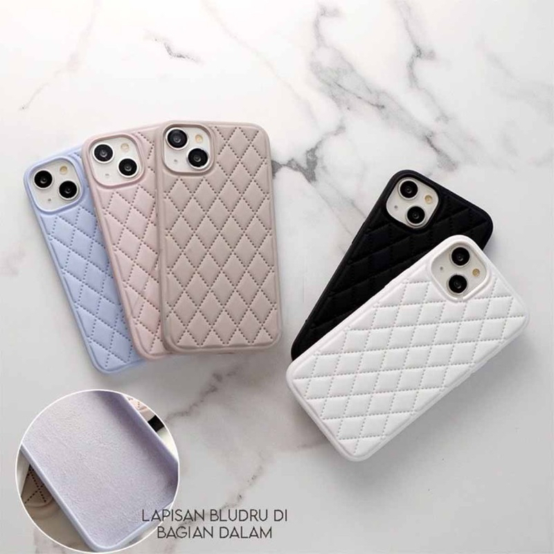 Jual New! Diamond Bludru Rhombic Silicone for Iphone X Xs Xr 11 12 13 ...