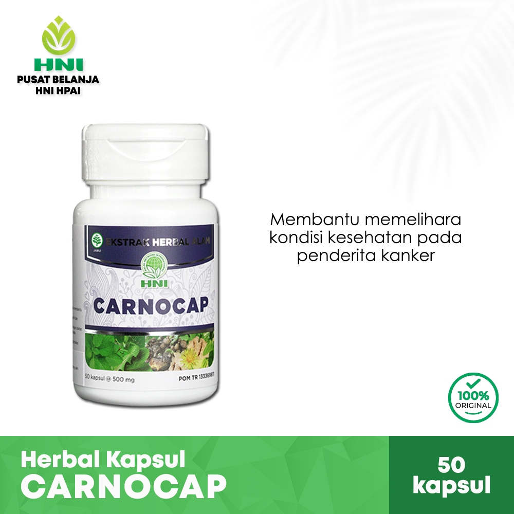HNI CARNOCAP ORIGINAL Ekstrak Kapsul Herbal Untuk Kanker dan Tumor Isi 50 Kapsul HNI HPAI