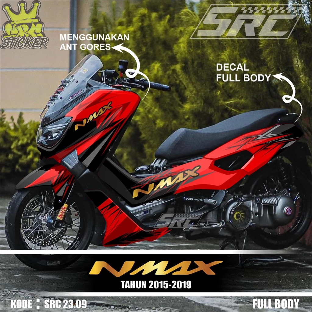 Jual COD Terbaru Decal Sticker Full Body Yamaha Nmax Old Lama Tahun ...