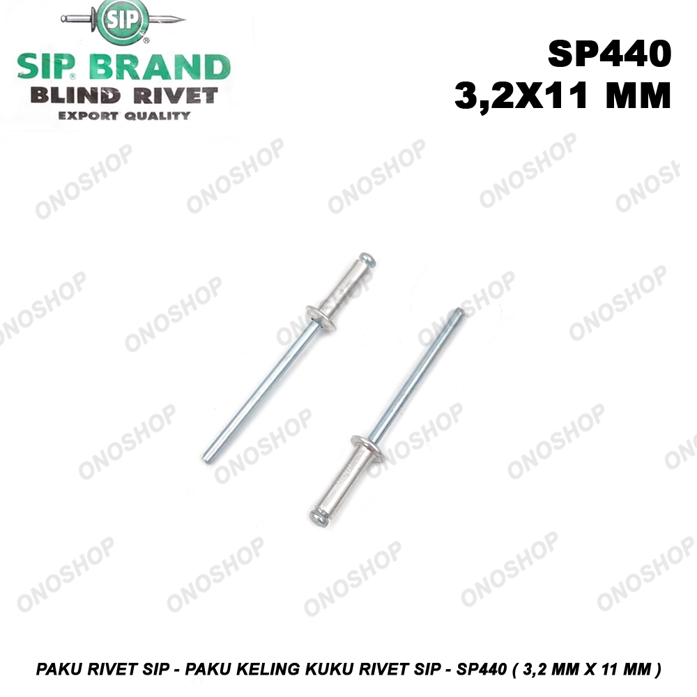 Jual Paku Rivet SIP - Paku keling Kuku Rivet SIP - SP440 ( 3,2 mm x 11 ...
