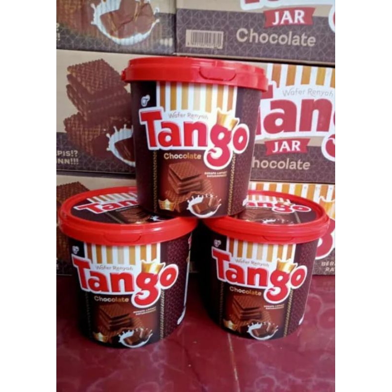 Jual Tango Wafer Jar 240g 2 varian rasa coklat dan vanilla Tanggo Wafer ...