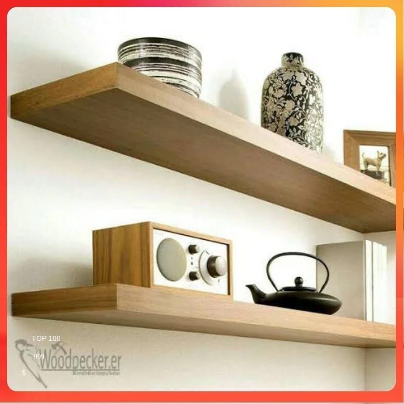 Jual ambalan dinding floating rak dinding dinding aesthetic ukuran ...