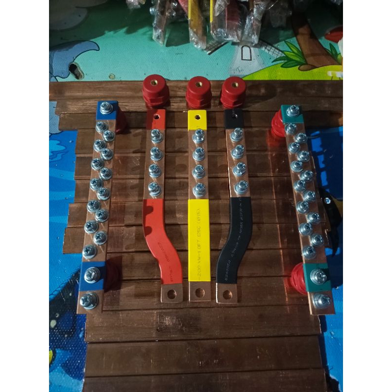 Jual BUSBAR RSTN + GROUND PANJANG 20 CM UNTUK MCCB 125A | Shopee Indonesia
