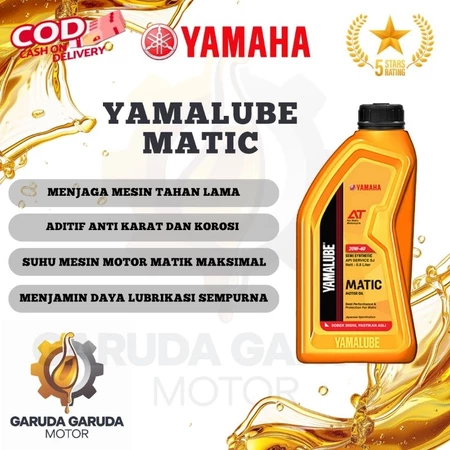 Oli MESIN matic YAMALUBE MATIC NEW SJ 20W40 JASO MB 0,8L