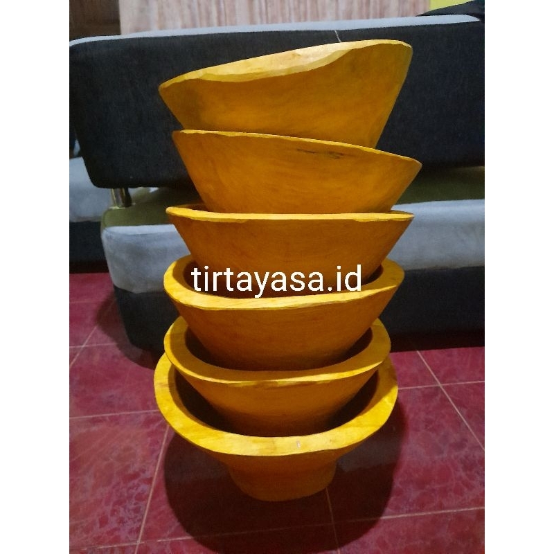 Jual Dulang kayu nangka asli uk 35 free cutil kayu alat tumbuk ...