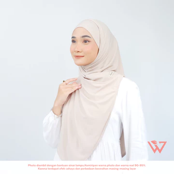 HAUWA Lalisa Hijab Bergo Melayu Instan Soft Inner Jersey