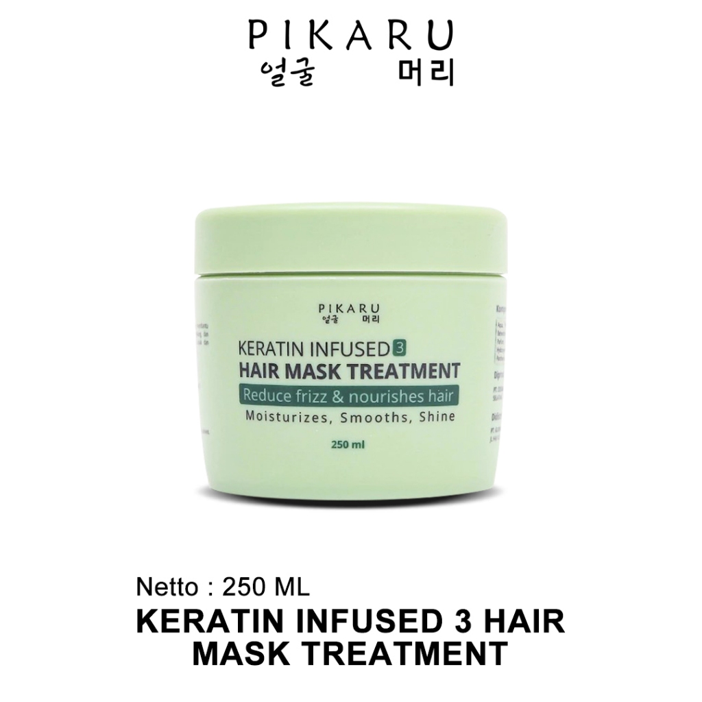 Jual (ASLI) Pikaru Keratin Treatment Infused 3 Hair Mask Treatment ...