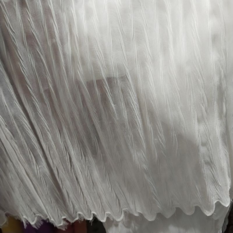 Jual Kain Shifon Kringkel // Bahan Chifon plisket // Bahan plisket ...