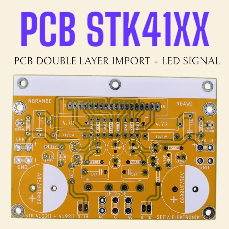 Jual PCB STK DOUBLE LAYER STK4121 STK4122 STK4131 STK4132 STK4141 ...