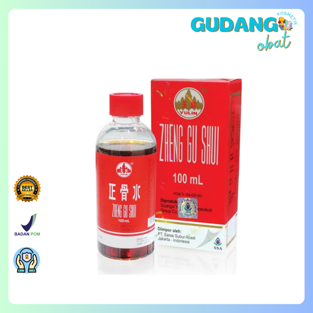 Zheng Gu Shui (Yulin) SSA 100ml - Obat Keseleo, Bengkak, Memar