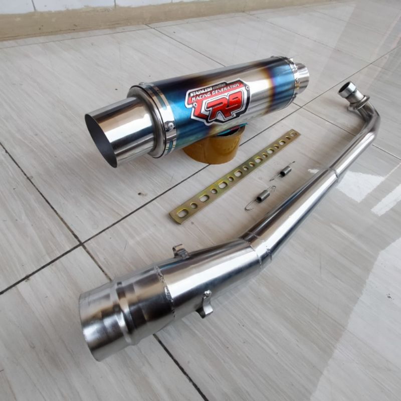 Jual Knalpot Racing R9 Fulset /pnp Supra fit/Supra x/Astrea/Jupul ...