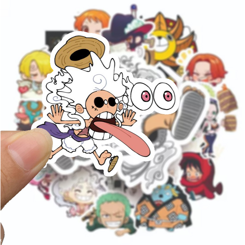 Jual Stiker One Piece Luffy Sticker WaterProof Premium isi 15 pcs ...
