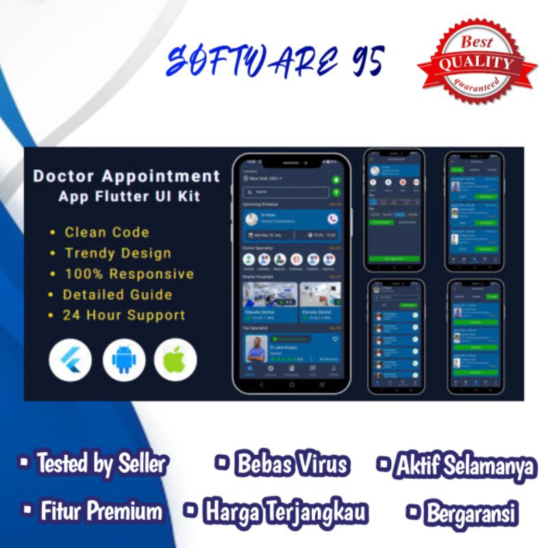 Jual Doctor Appointment Booking Mobile App [PREMIUM SOURCE CODE/HTML ...