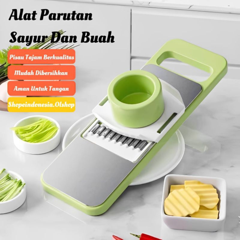 Jual Parutan Sayuran Manual Vegetable Cutter Stainless Original High ...